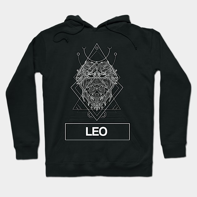 Leo Zodiac Constellation Hoodie by FungibleDesign